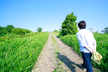 澤井さんと亀嶺峠